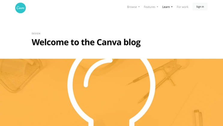 canva blog page